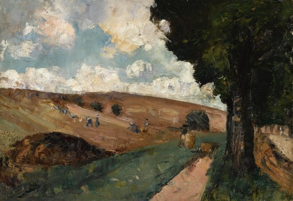Workers in a FIield, Thuringen by Lesser Ury